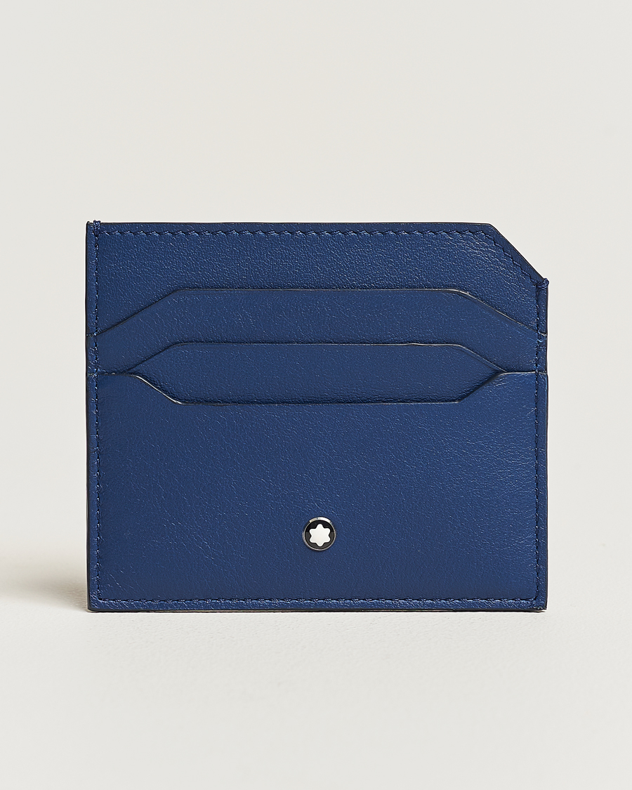 Hombres | Montblanc Meisterstück Selection Soft Card Holder 6cc Cobalt Blue | Montblanc | Meisterstück Selection Soft Card Holder 6cc Cobalt Blue