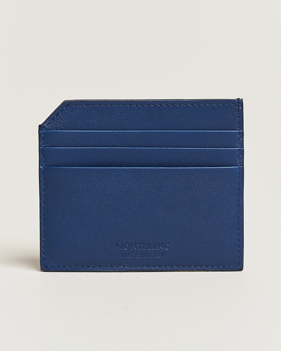 Hombres | Montblanc Meisterstück Selection Soft Card Holder 6cc Cobalt Blue | Montblanc | Meisterstück Selection Soft Card Holder 6cc Cobalt Blue