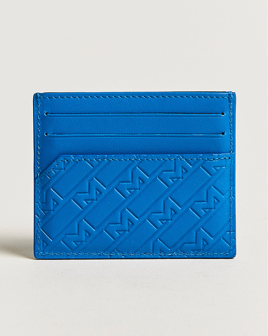 Hombres |  | Montblanc | M Gram Leather Card Holder 6cc Blue