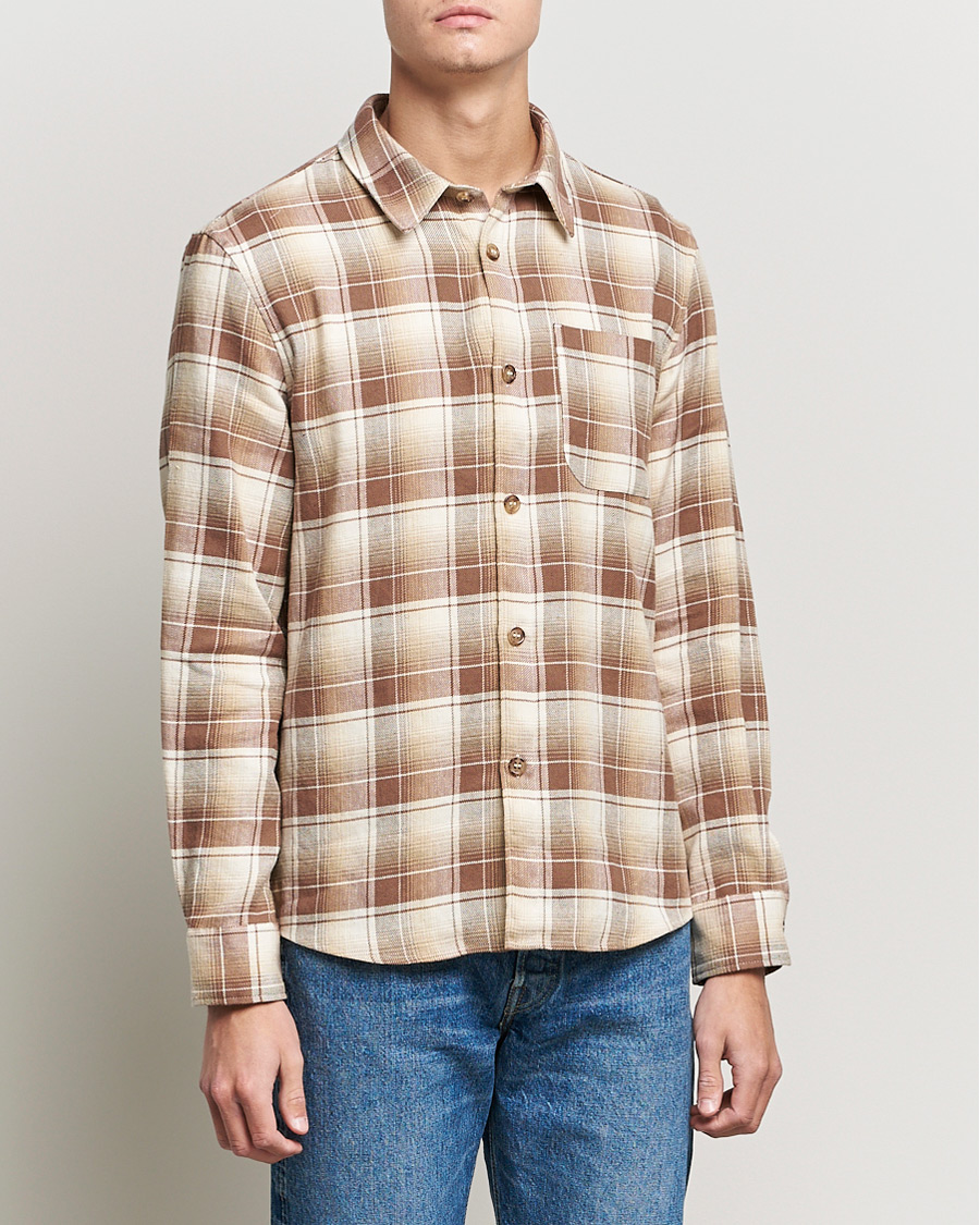 Hombres | Camisas | A.P.C. | Trek Overshirt Beige Check