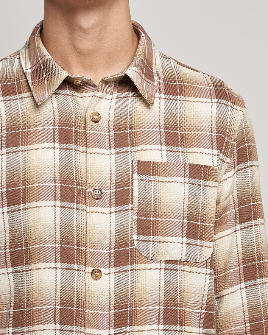 Hombres | Camisas | A.P.C. | Trek Overshirt Beige Check