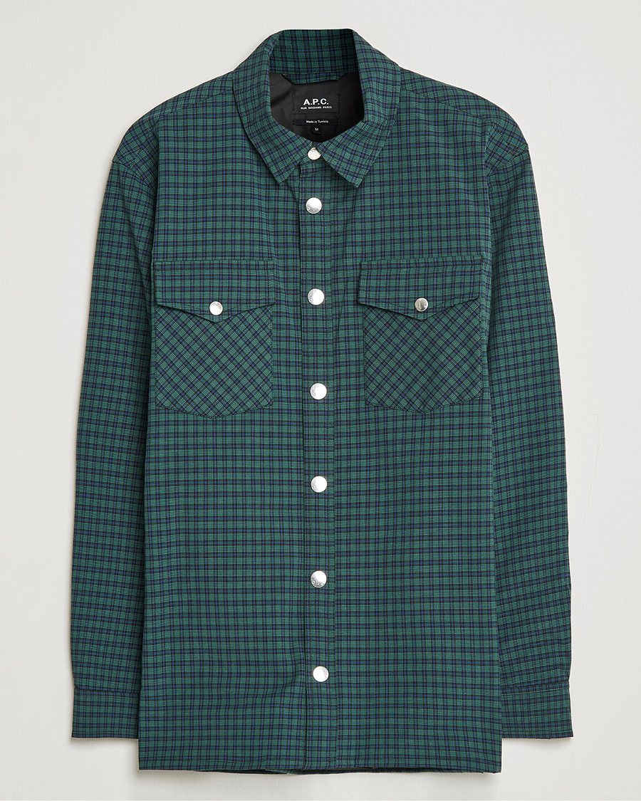 Hombres | Camisas | A.P.C. | Samy Padded Overshirt Black Check