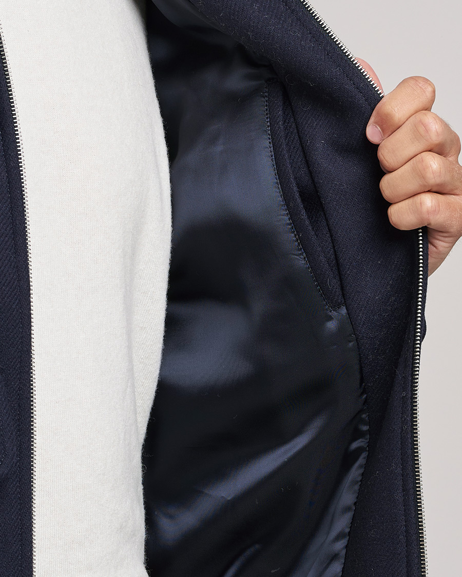 Hombres | Abrigos y chaquetas | A.P.C. | Ben Shearling Bomber Jacket Navy