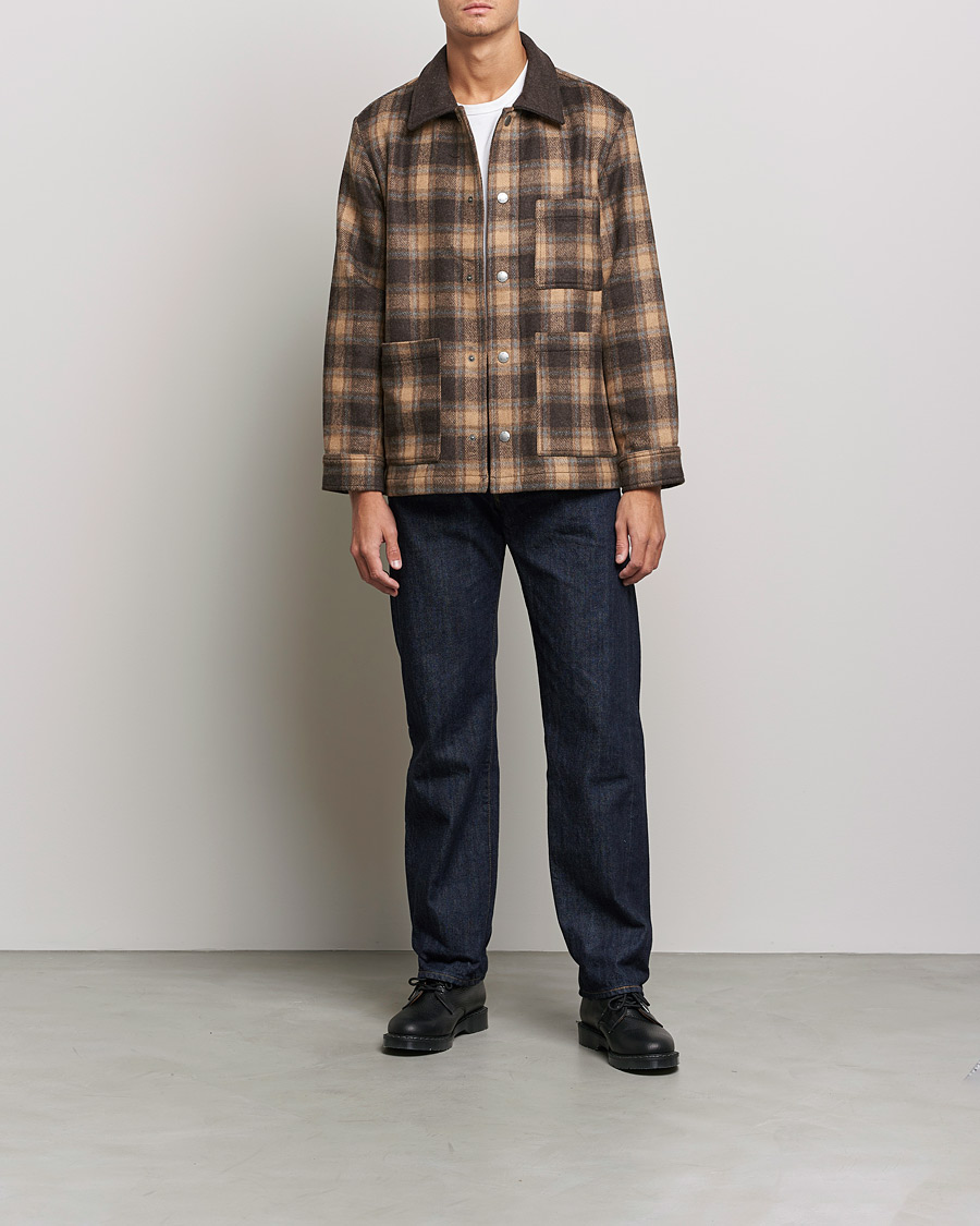 Hombres | Abrigos y chaquetas | A.P.C. | Emile Shirt Jacket Brown Check
