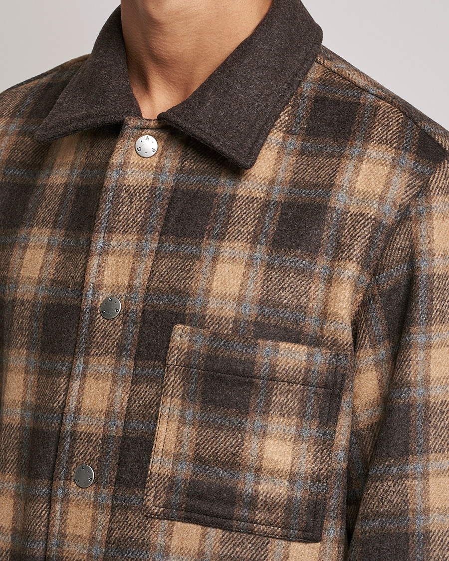 Hombres | Abrigos y chaquetas | A.P.C. | Emile Shirt Jacket Brown Check