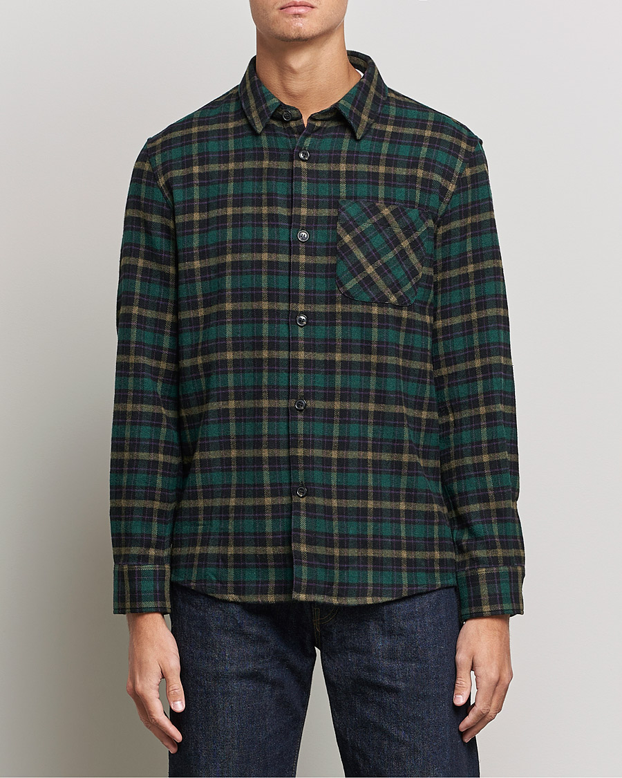 Hombres | Camisas | A.P.C. | Trek Overshirt Navy Check