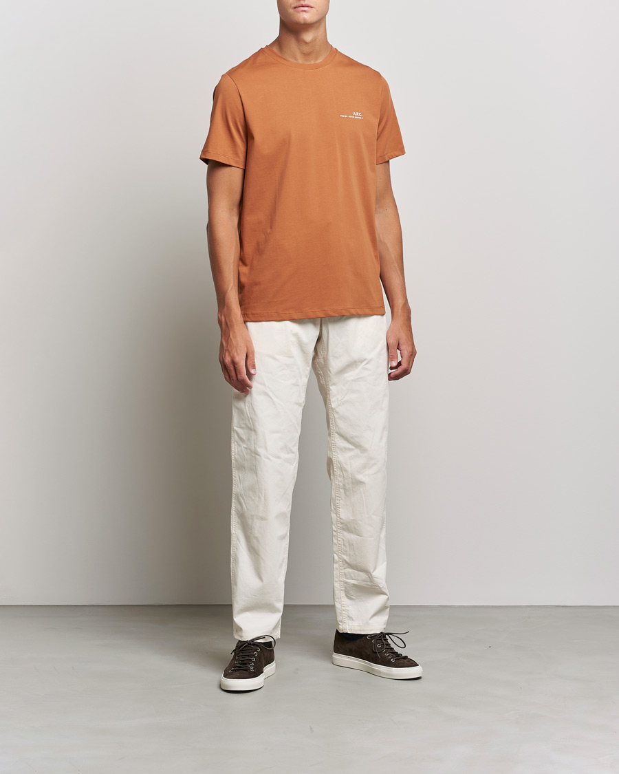 Hombres | Camisetas | A.P.C. | Item Short Sleeve T-Shirt Terracotta