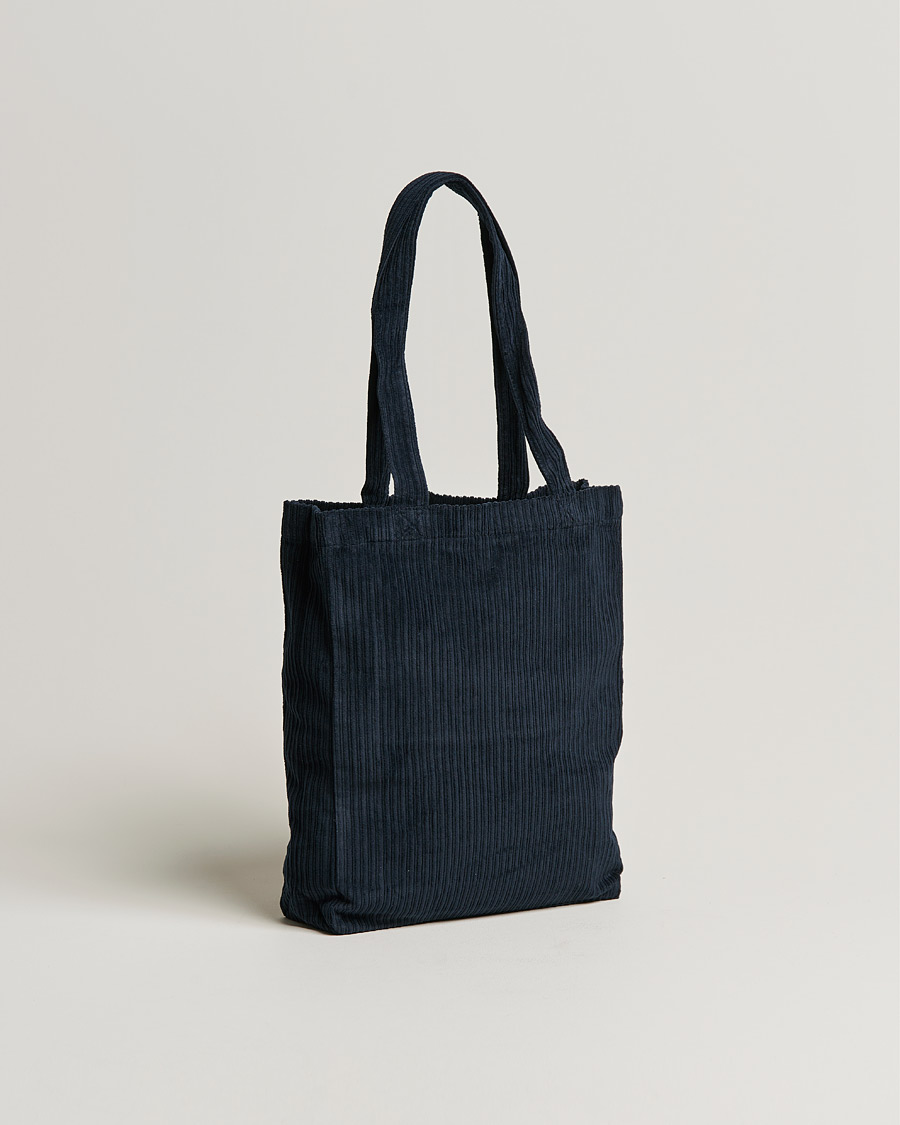 Hombres | A.P.C. Lou Corduroy Tote Bag Navy | A.P.C. | Lou Corduroy Tote Bag Navy