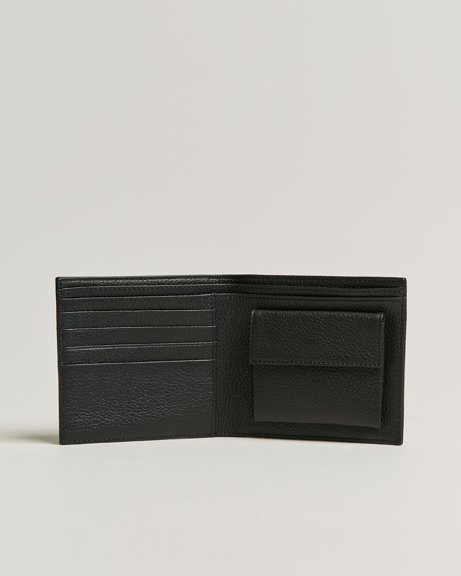 Hombres | A.P.C. Grain Leather Wallet Black | A.P.C. | Grain Leather Wallet Black