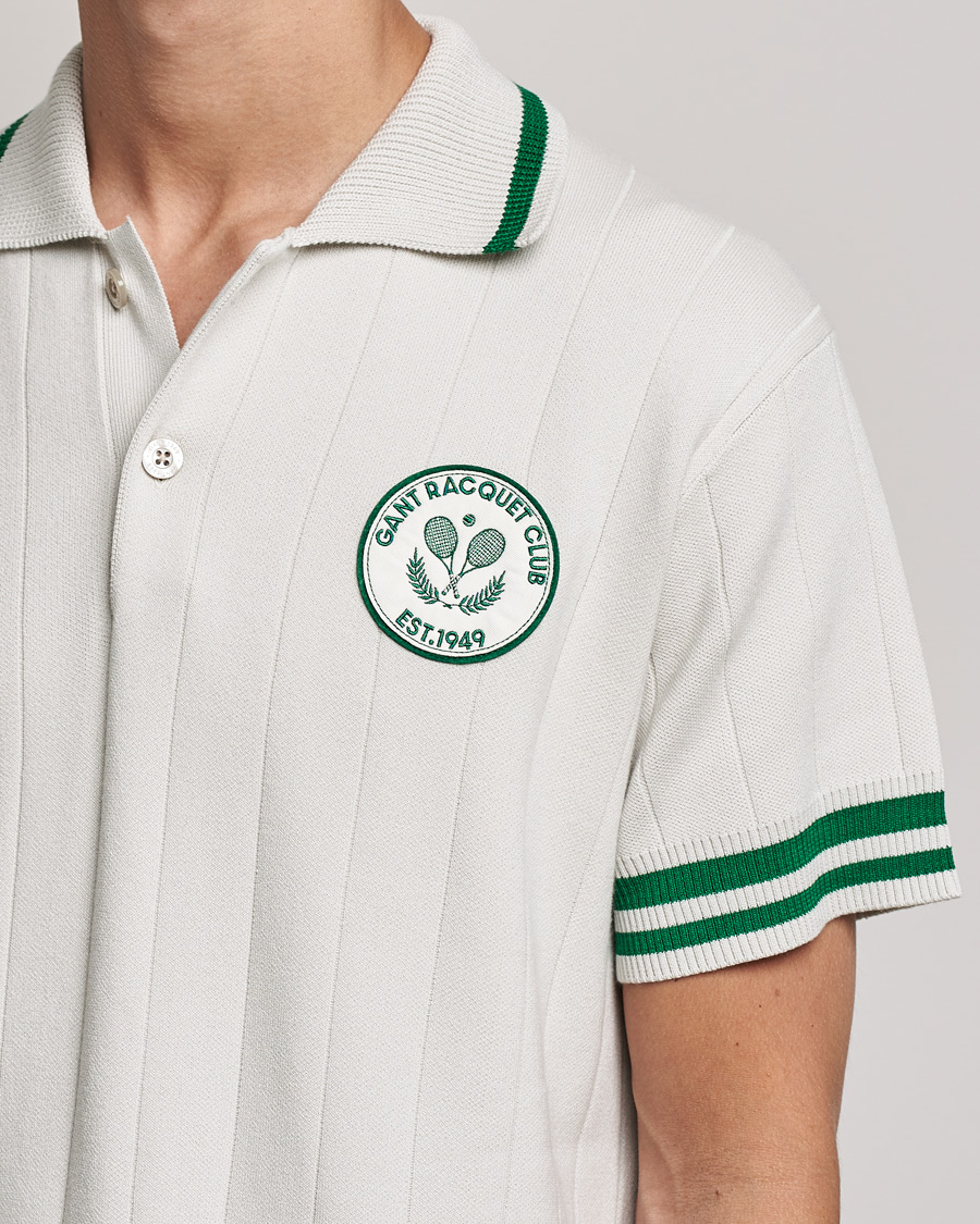 Hombres | Polos | GANT | Raquet Club Knitted Polo Creme