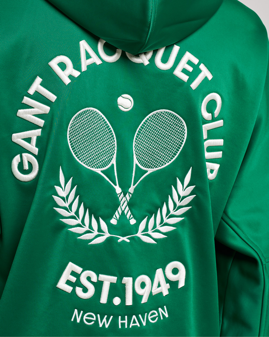 Hombres | Jerséis y prendas de punto | GANT | Raquet Club Full-Zip Hoodie Lavish Green