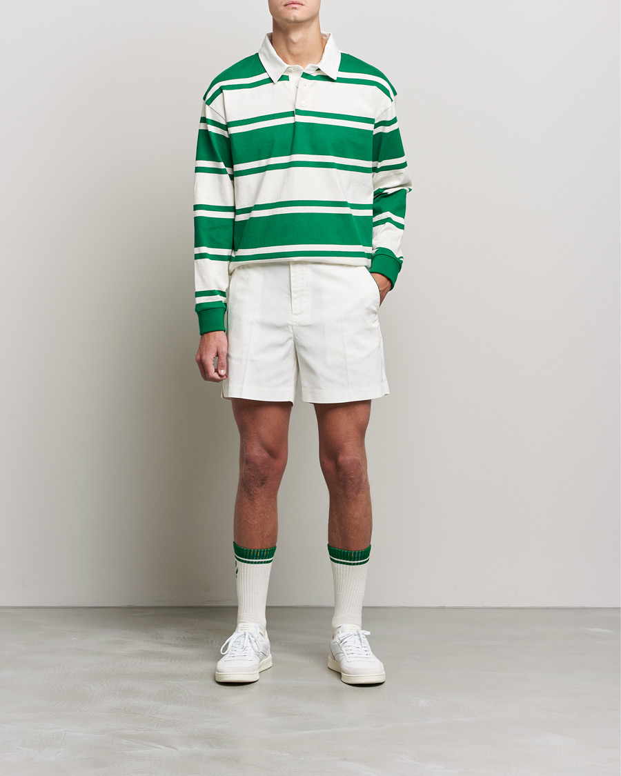 Hombres | Jerséis y prendas de punto | GANT | Barstriped Heavy Rugger Green/White