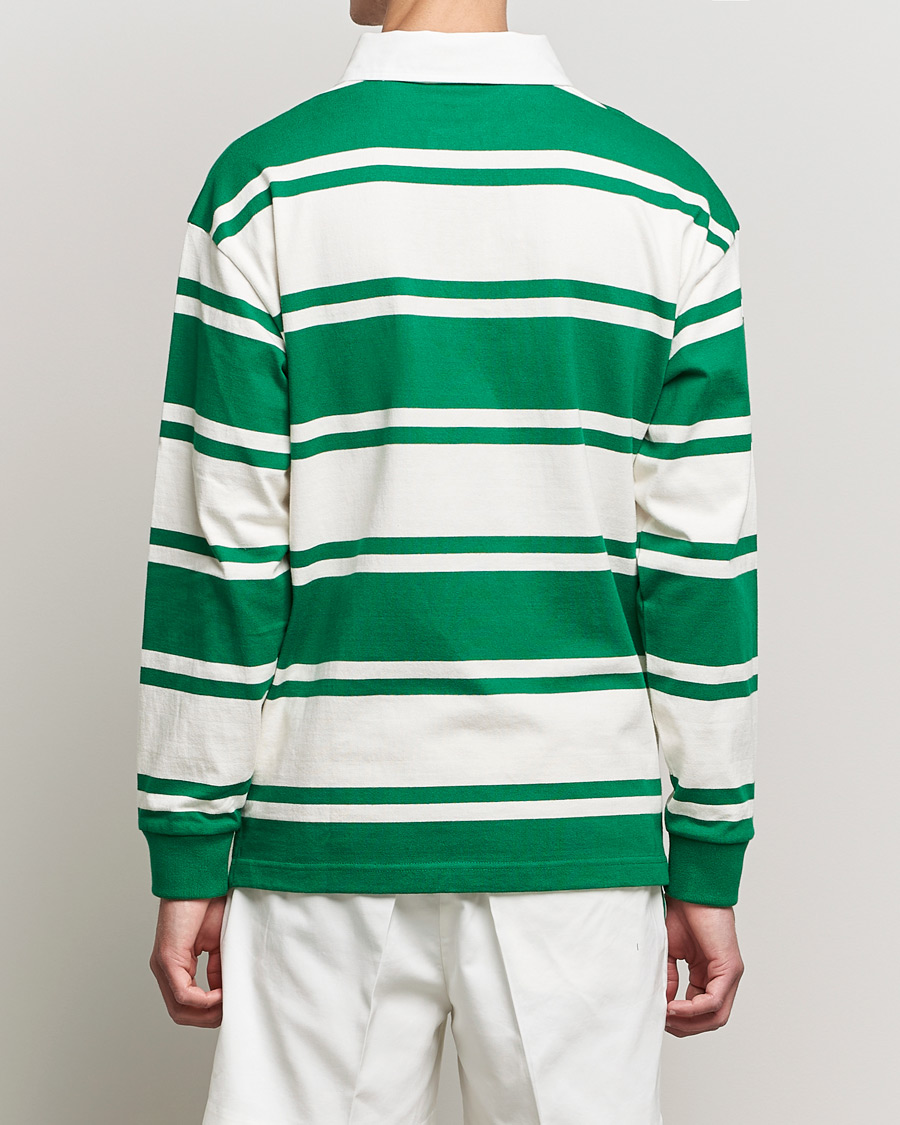 Hombres | Jerséis y prendas de punto | GANT | Barstriped Heavy Rugger Green/White