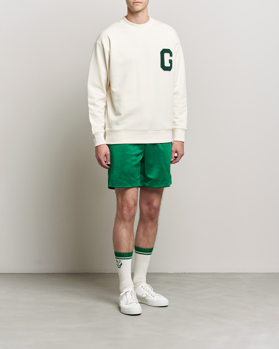 Hombres | Jerséis y prendas de punto | GANT | College G Crew Neck Sweatshirt Creme