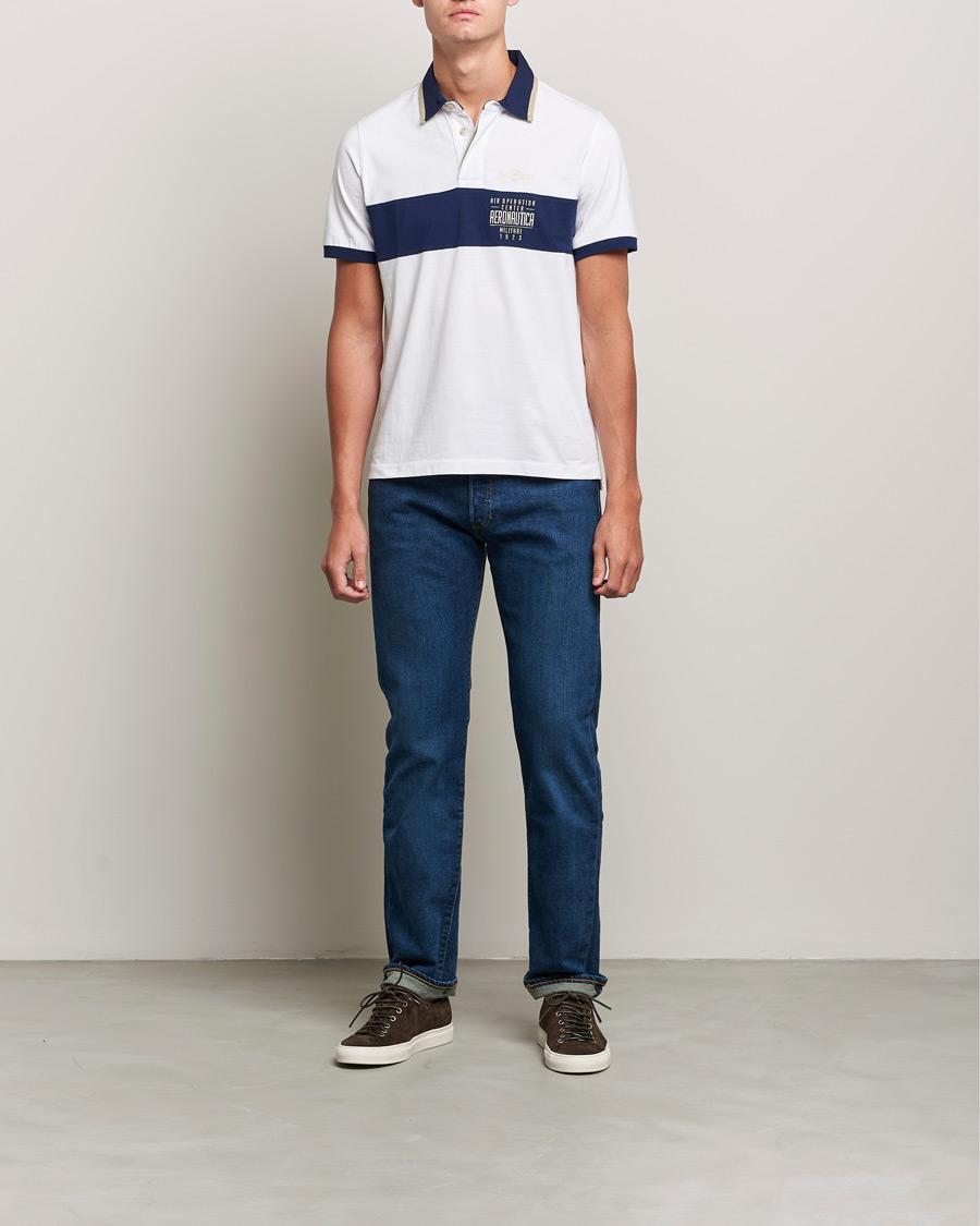 Hombres | Polos | Aeronautica Militare | Short Sleeve Polo Off White