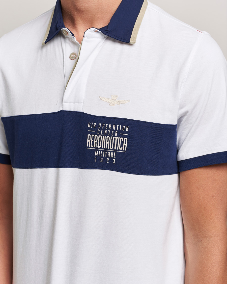Hombres | Polos | Aeronautica Militare | Short Sleeve Polo Off White