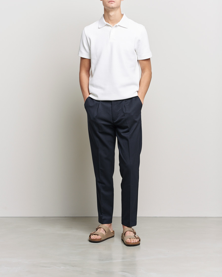Hombres | Polos | Samsøe Samsøe | Samsøe & Samsøe Taranto Organic Cotton Polo White