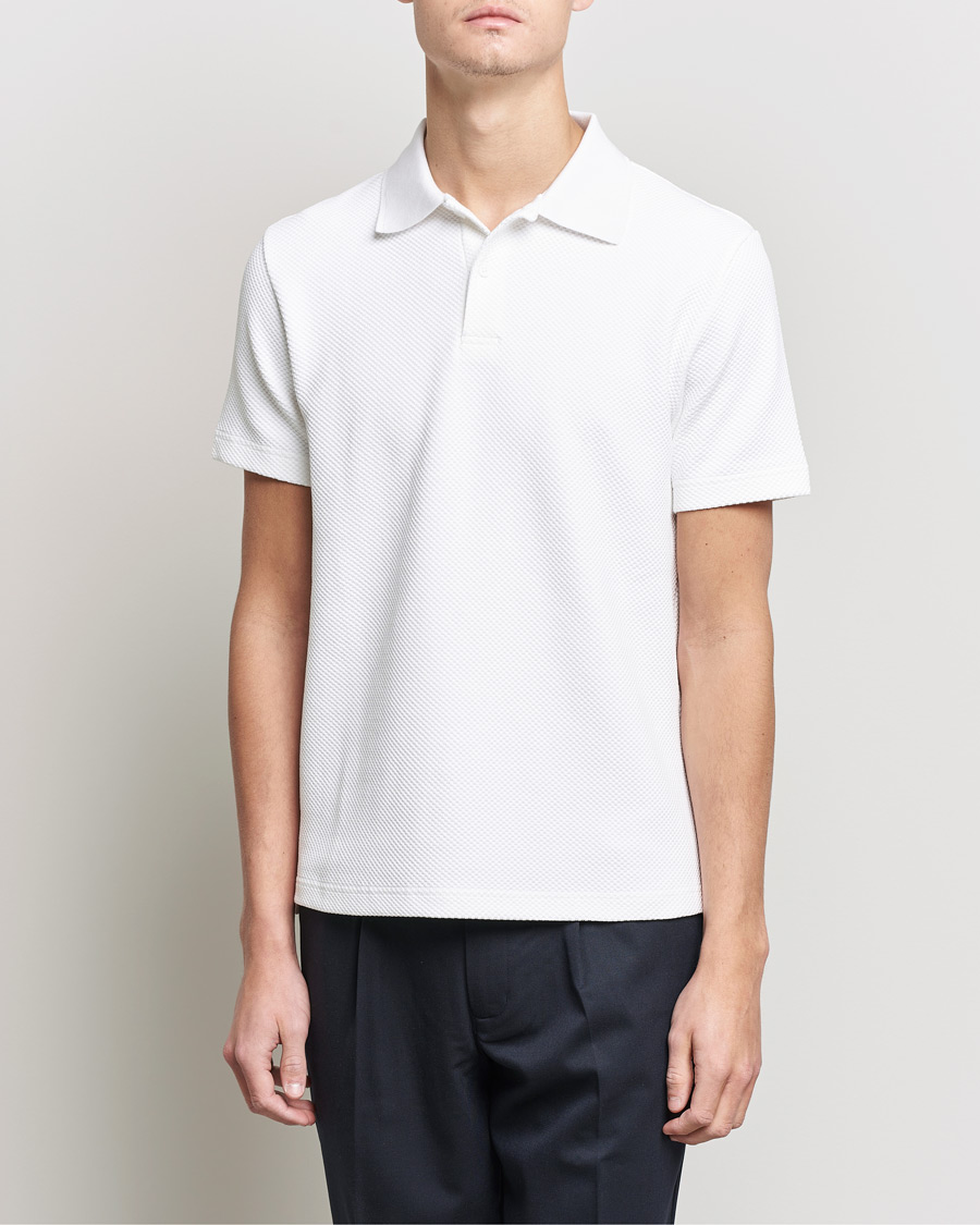 Hombres | Polos | Samsøe Samsøe | Samsøe & Samsøe Taranto Organic Cotton Polo White