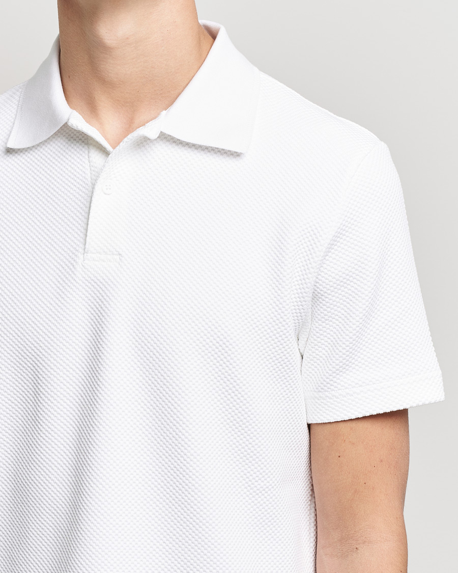 Hombres | Polos | Samsøe Samsøe | Samsøe & Samsøe Taranto Organic Cotton Polo White