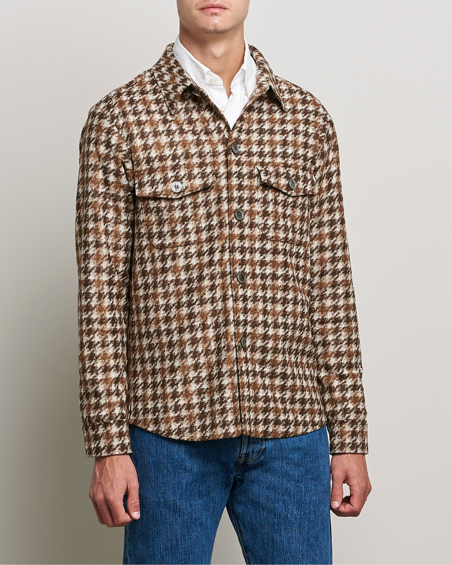 Hombres | Camisas | Oscar Jacobson | Milron Shirt Jacket Brown