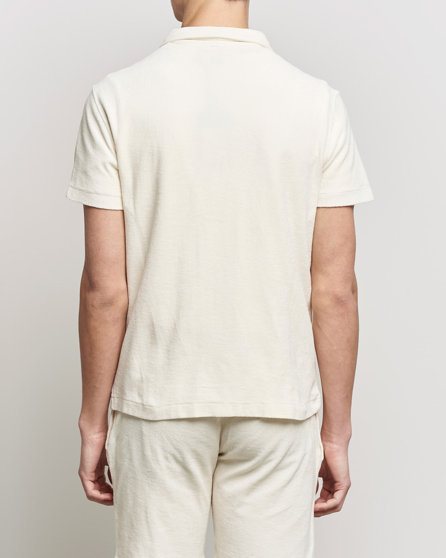 Hombres | Polos | Oscar Jacobson | Alwin Terry Short Sleeve Safari Polo Creme