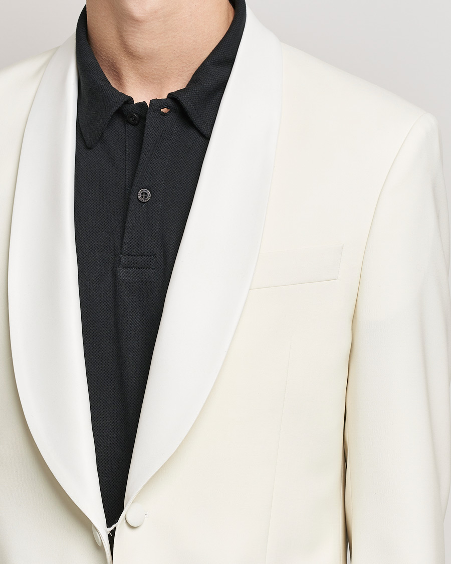 Hombres | Trajes | Oscar Jacobson | Figaro Light Wool Tuxedo Creme