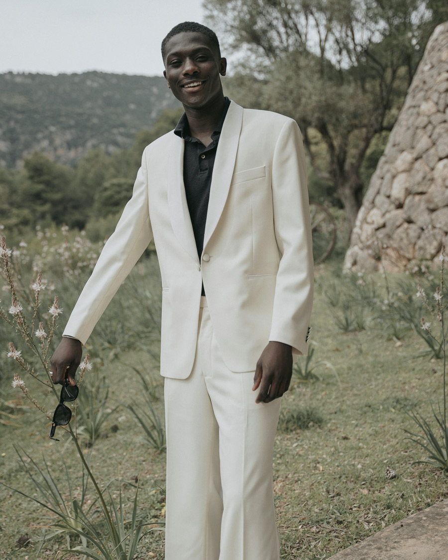 Hombres | Trajes | Oscar Jacobson | Figaro Light Wool Tuxedo Creme