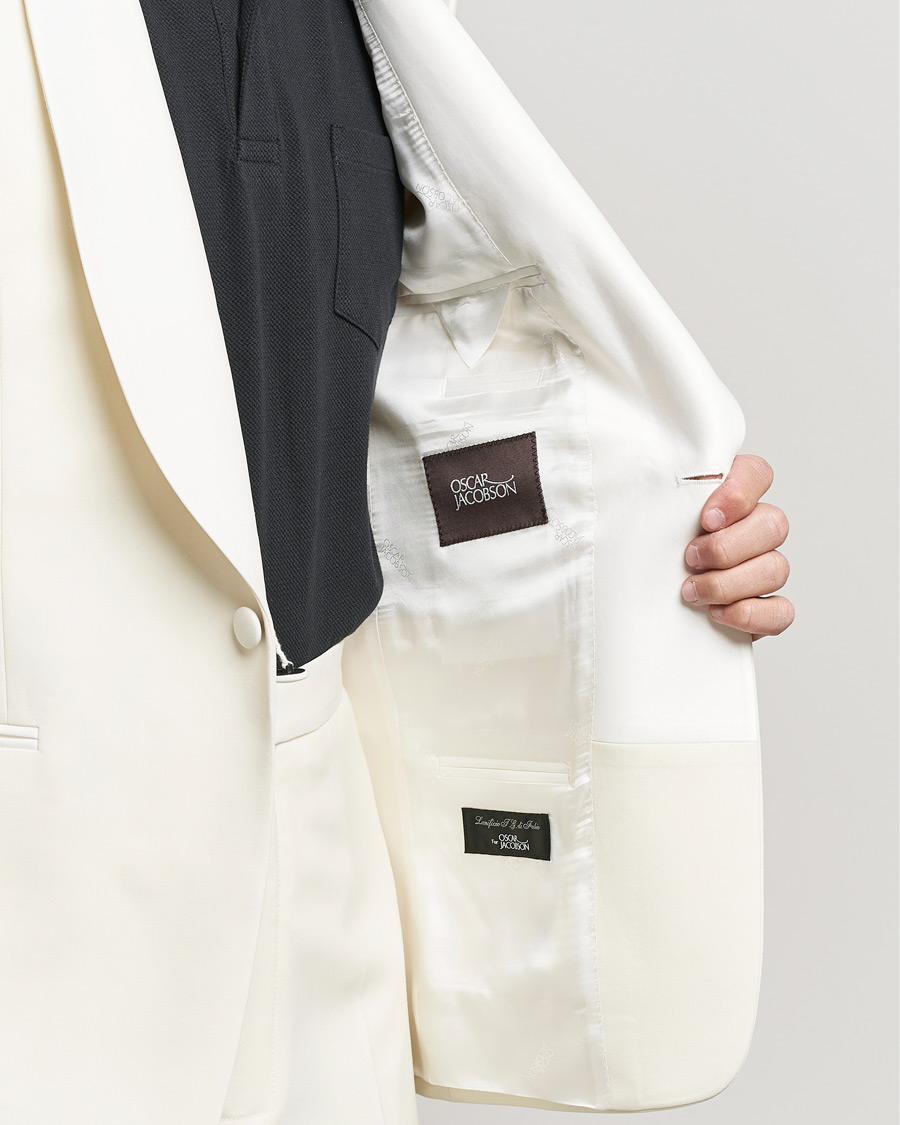 Hombres | Trajes | Oscar Jacobson | Figaro Light Wool Tuxedo Creme