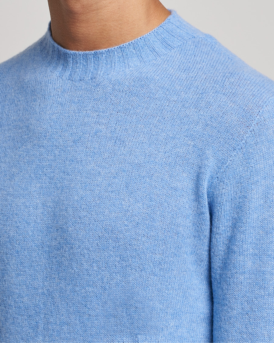 Hombres | Jerséis y prendas de punto | Altea | Wool/Cashmere Crew Neck Sweater Light Blue