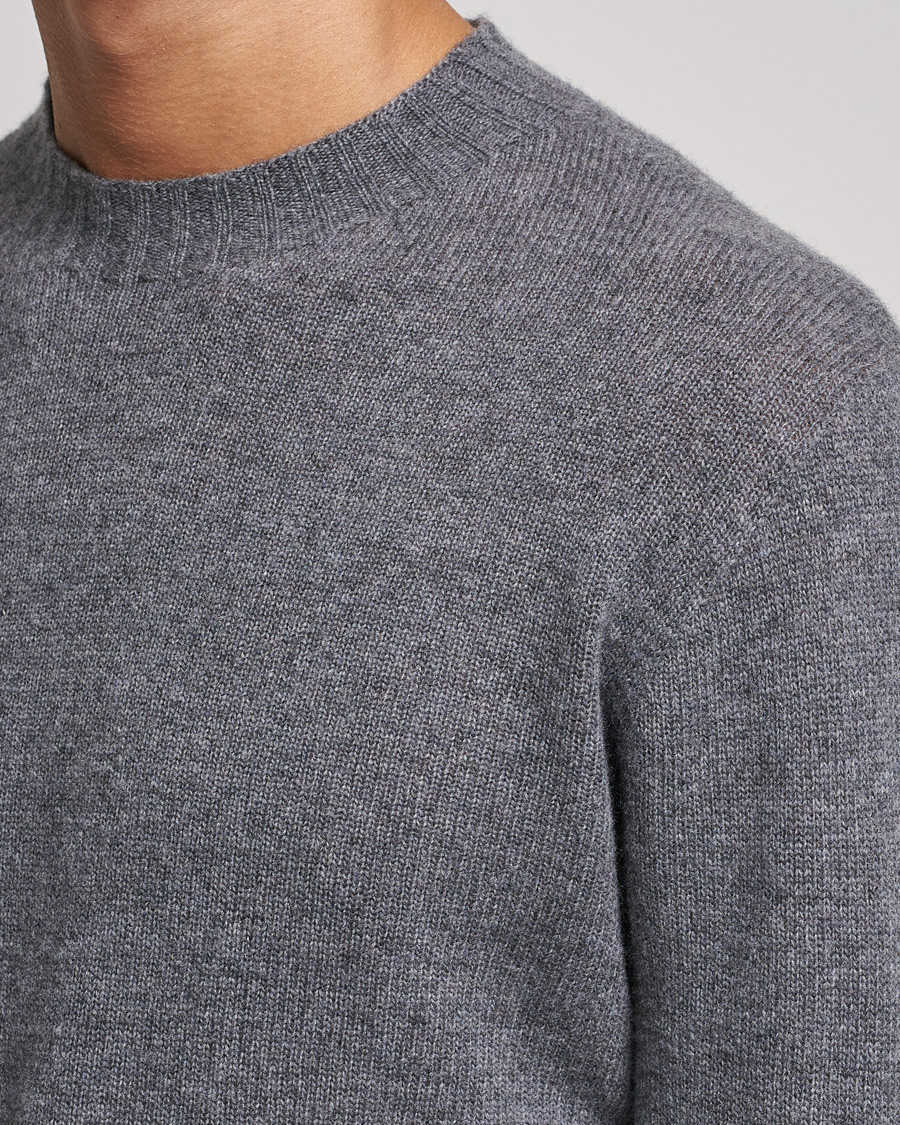 Hombres | Jerséis y prendas de punto | Altea | Wool/Cashmere Crew Neck Sweater Heather Grey
