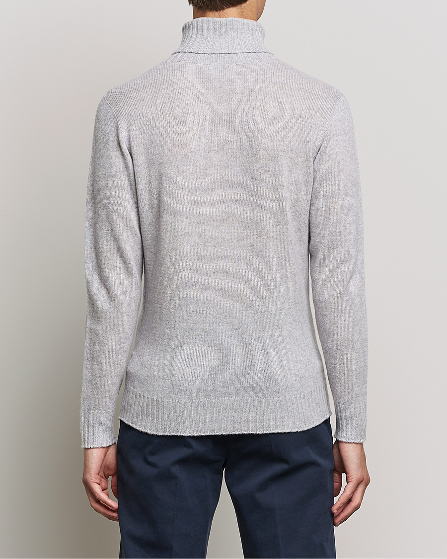Hombres | Jerséis y prendas de punto | Altea | Wool/Cashmere Turtleneck Sweater Light Grey