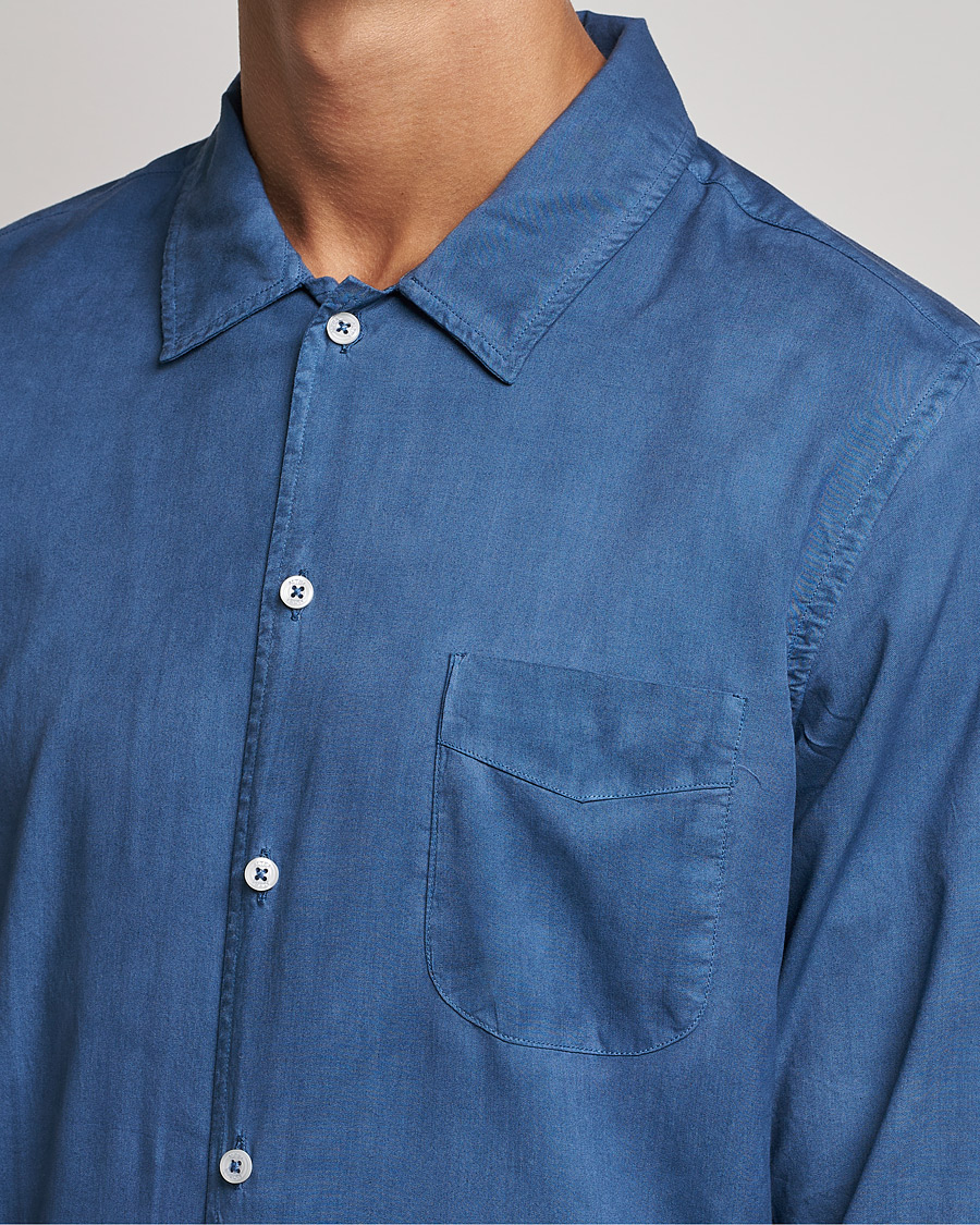 Hombres | Camisas | Altea | Garment Dyed Shirt Washed Navy