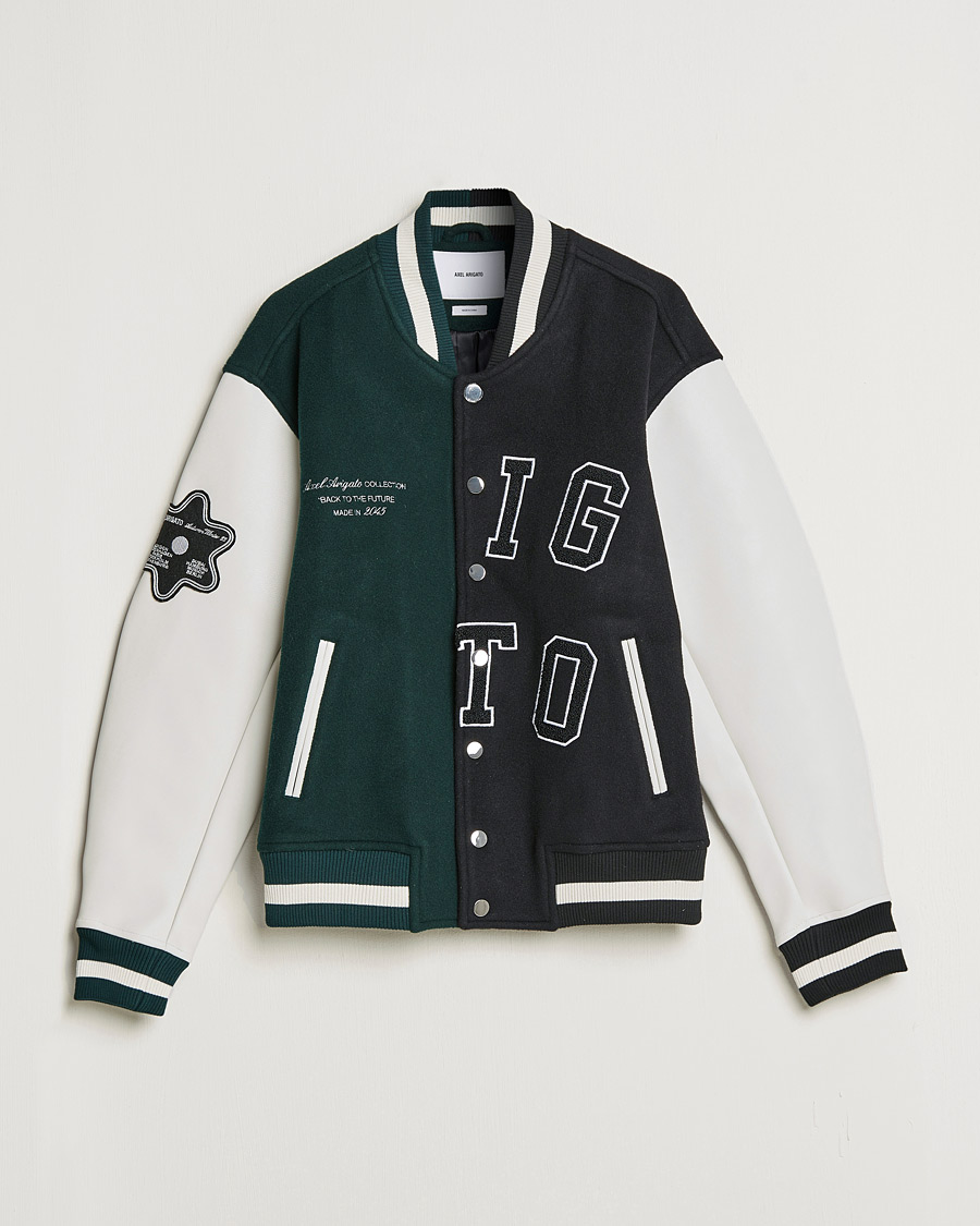 Hombres | Abrigos y chaquetas | Axel Arigato | Offense Varsity Jacket College Green/Black