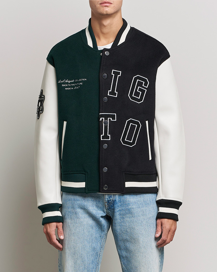 Hombres | Abrigos y chaquetas | Axel Arigato | Offense Varsity Jacket College Green/Black