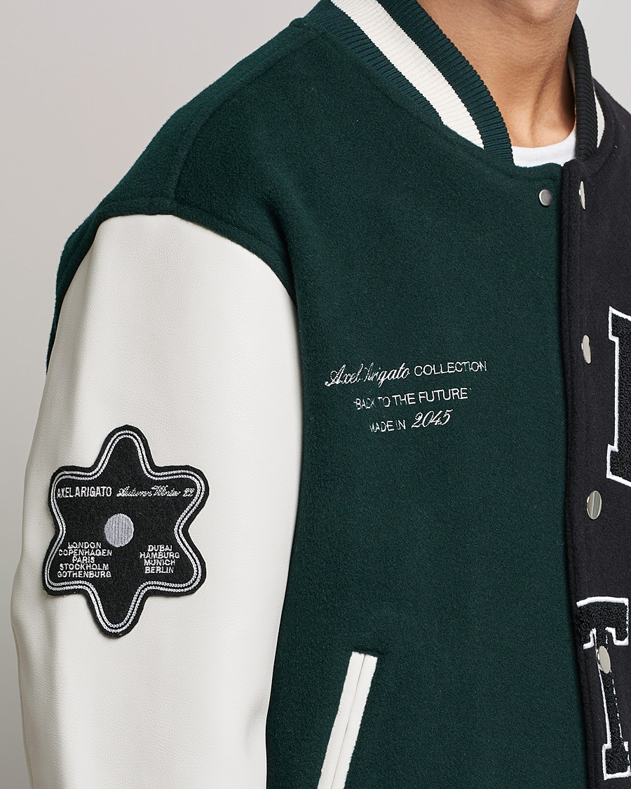 Hombres | Abrigos y chaquetas | Axel Arigato | Offense Varsity Jacket College Green/Black