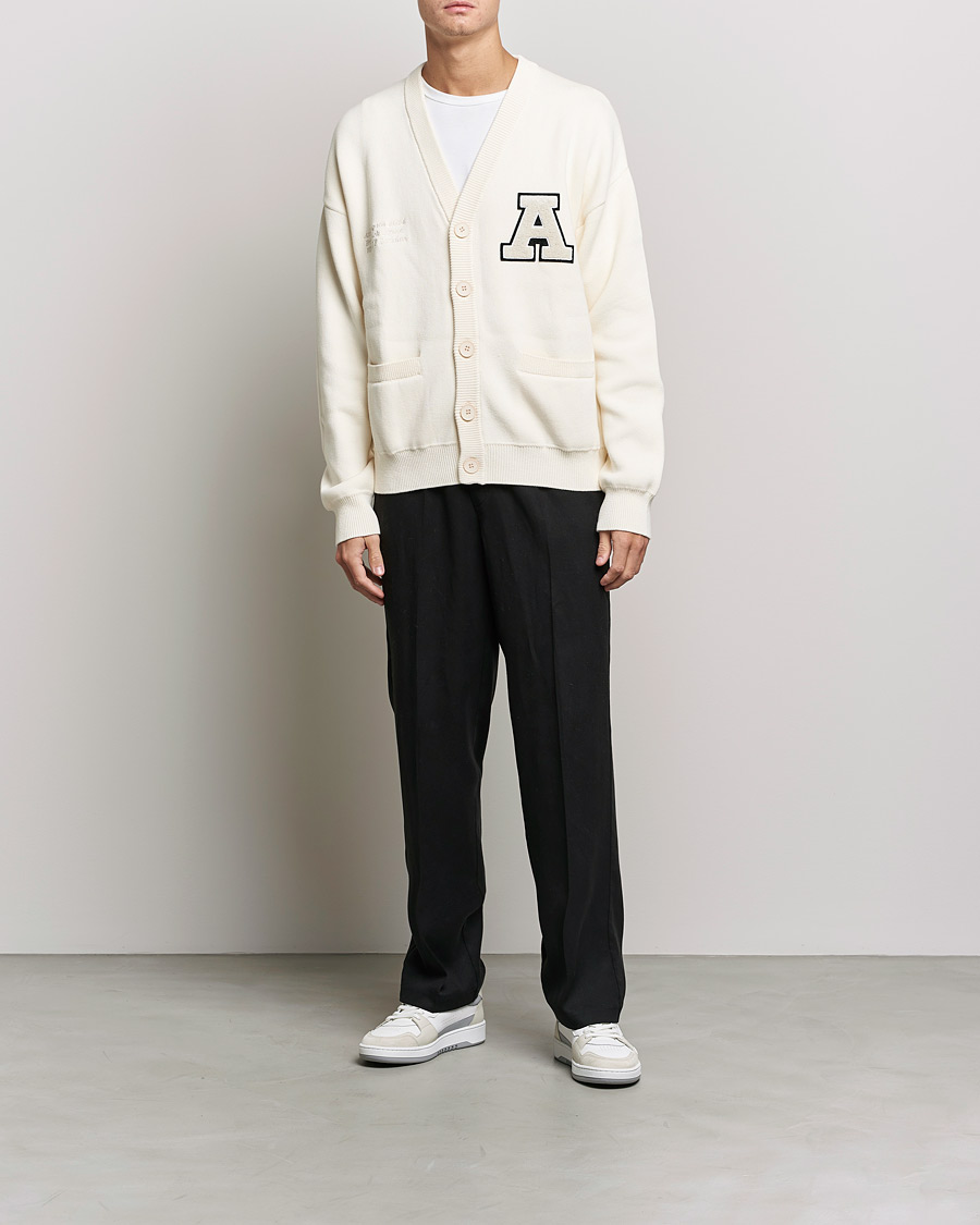 Hombres | Jerséis y prendas de punto | Axel Arigato | Singular Knitted Cardigan Ecru