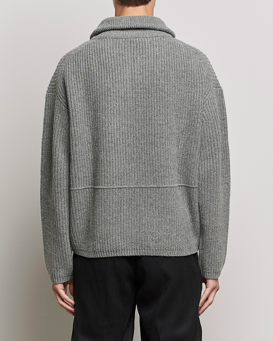 Hombres | Jerséis y prendas de punto | Axel Arigato | Team Half Zip Sweater Grey