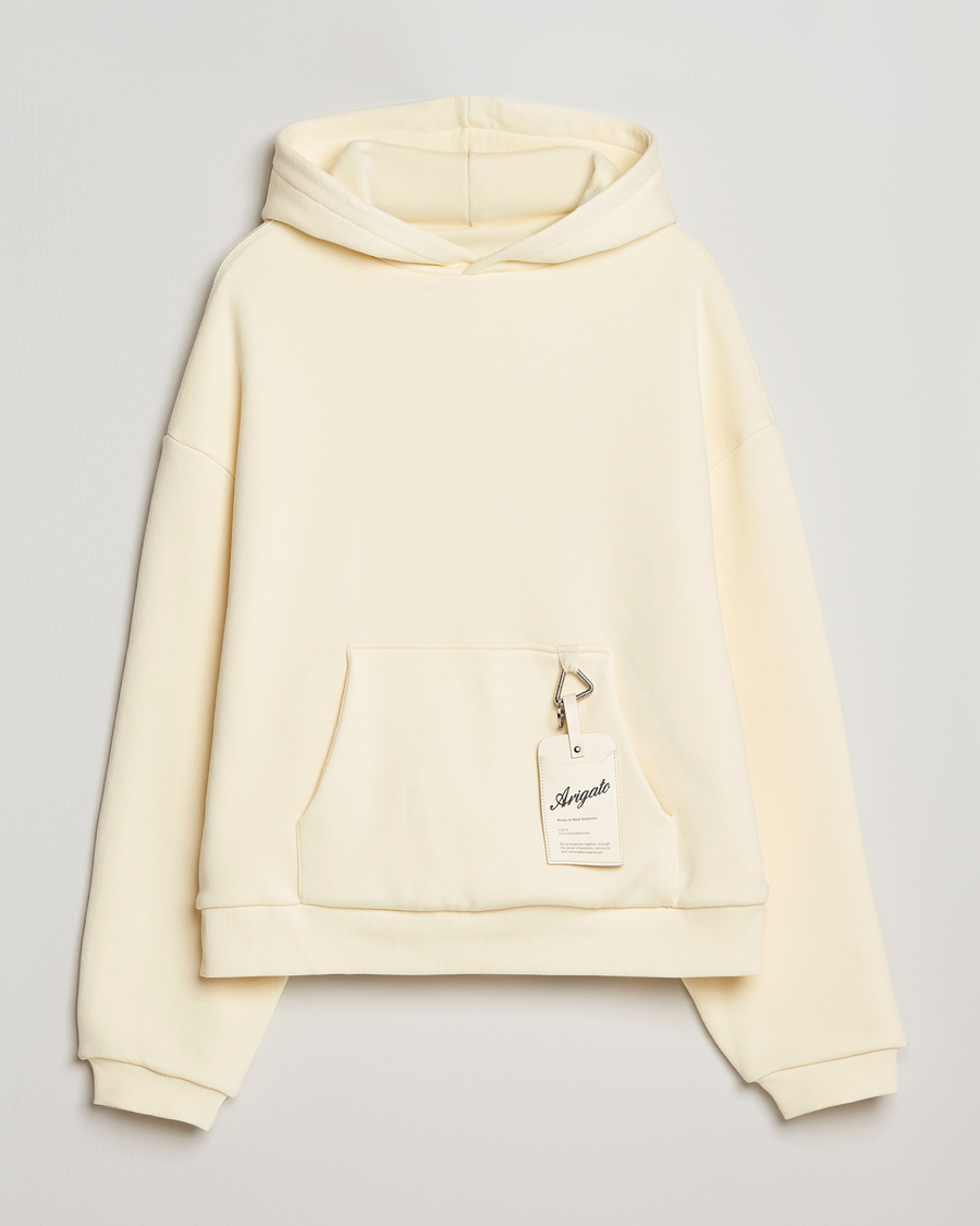 Hombres | Jerséis y prendas de punto | Axel Arigato | Title Hoodie Pale Yellow