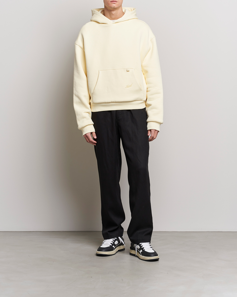 Hombres | Jerséis y prendas de punto | Axel Arigato | Title Hoodie Pale Yellow