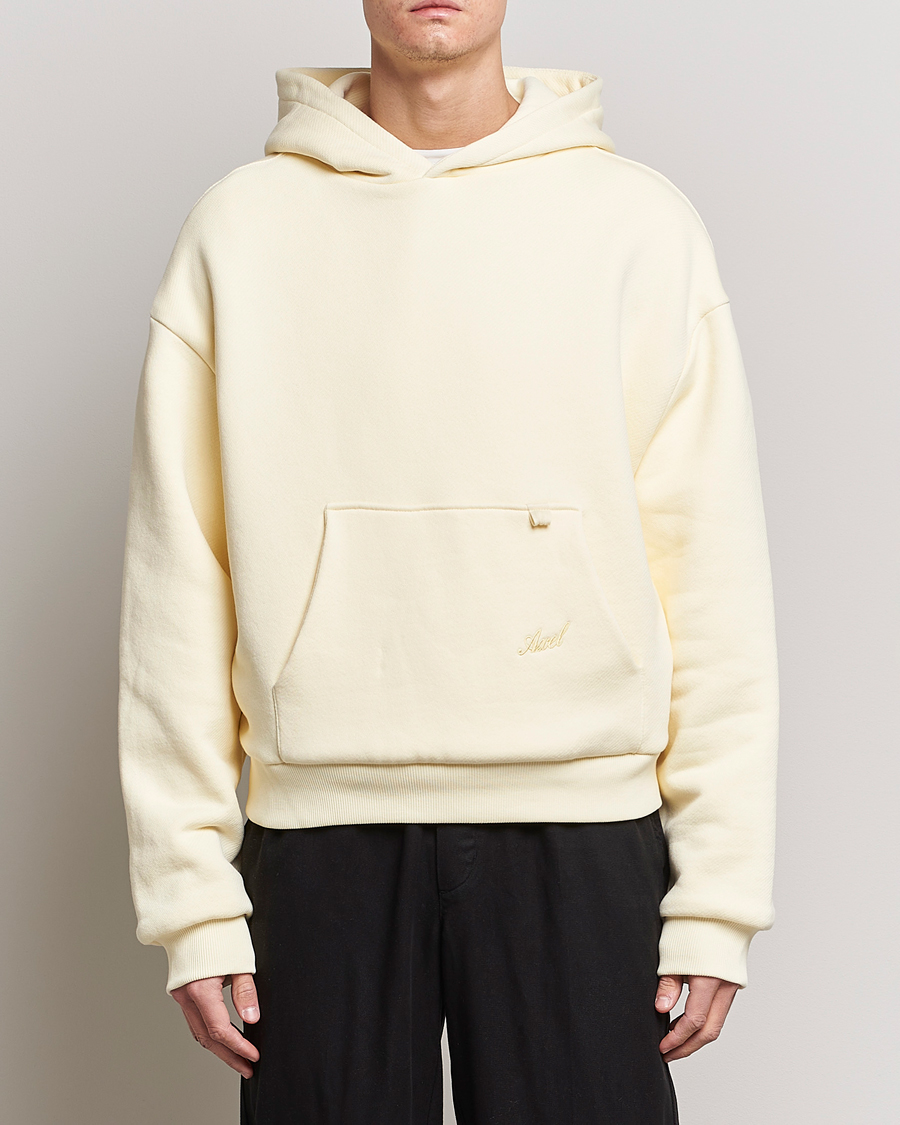 Hombres | Jerséis y prendas de punto | Axel Arigato | Title Hoodie Pale Yellow