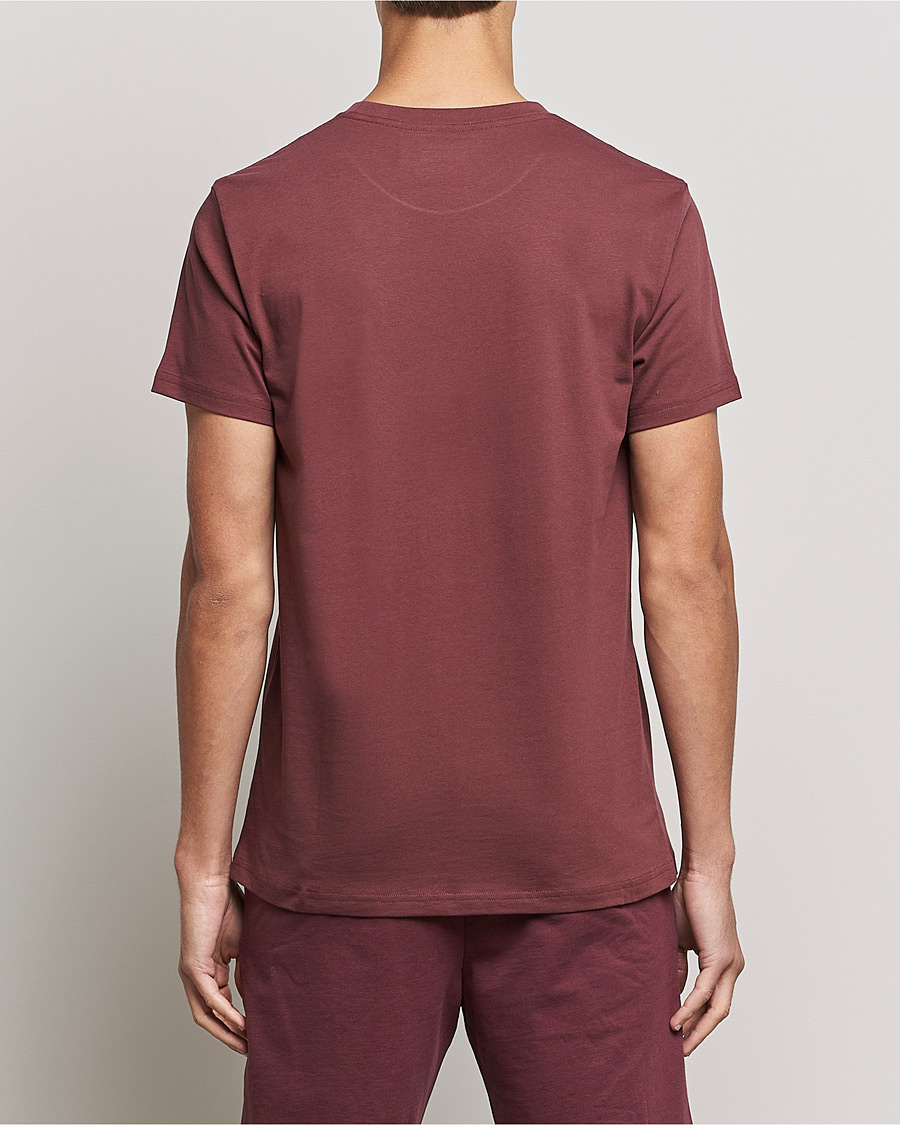 Hombres | Camisetas | Bread & Boxers | Heavy Cotton Crew Neck T-shirt Burgundy