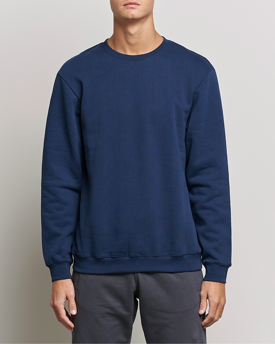 Hombres | Sudaderas | Bread & Boxers | Loungewear Sweatshirt Navy Blue