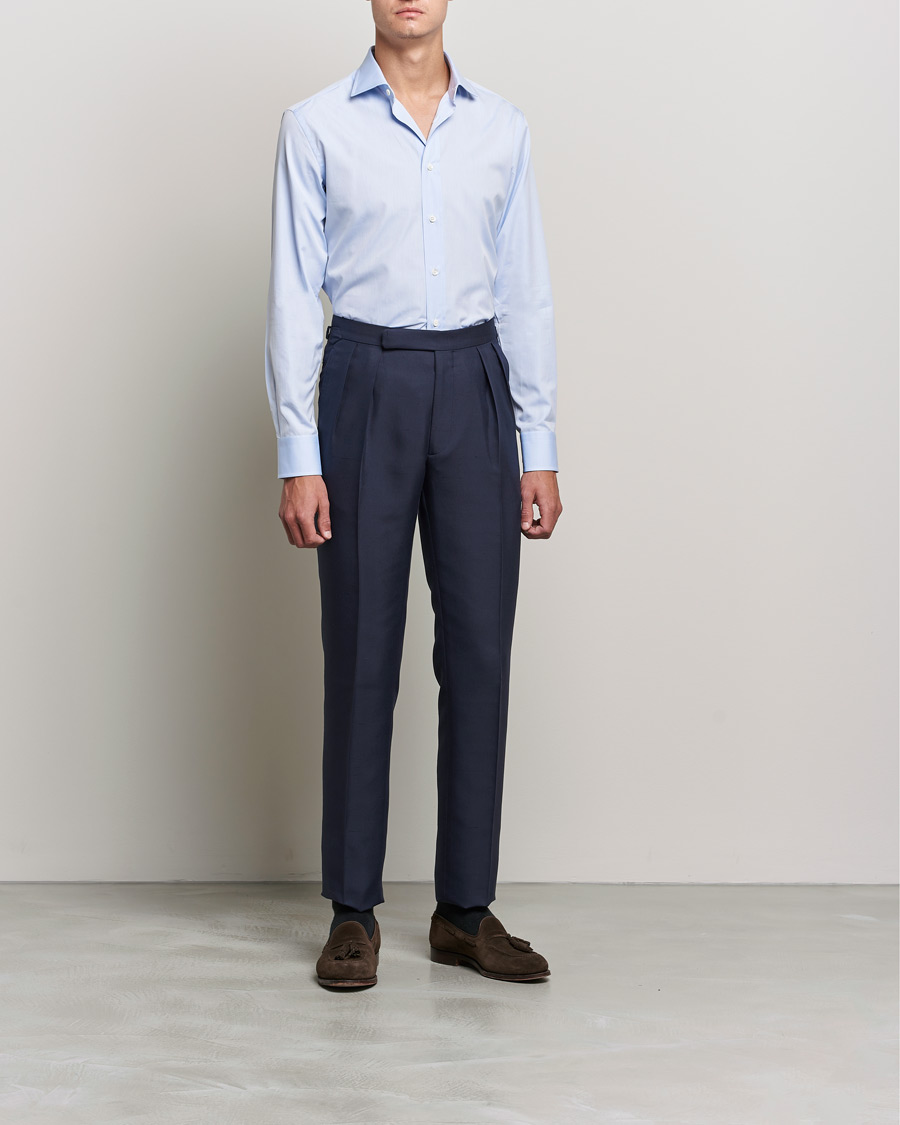 Hombres | Camisas | Brioni | Slim Fit Dress Shirt Light Blue