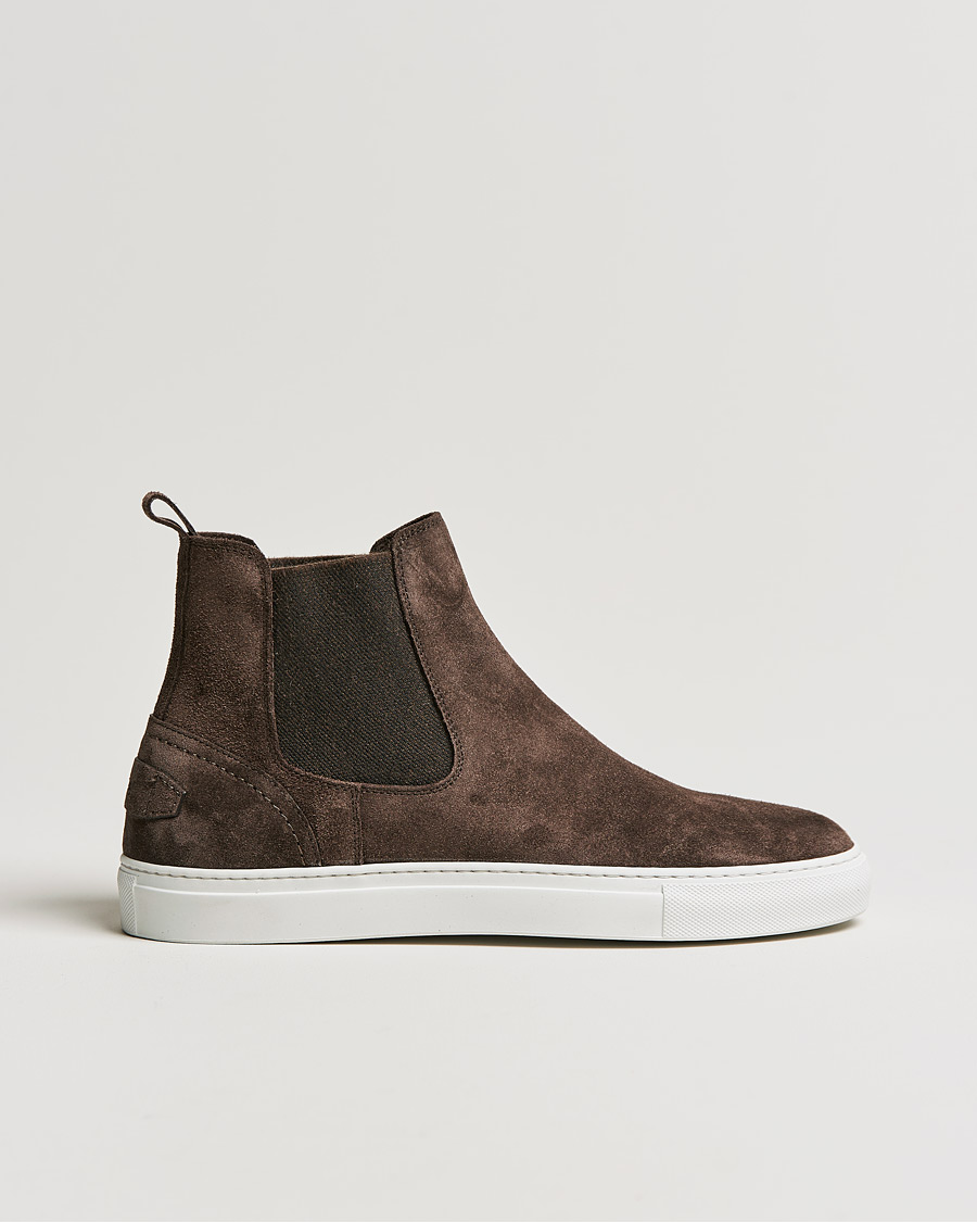 Hombres | Brioni Classic Sneakers Dark Brown Suede | Brioni | Classic Sneakers Dark Brown Suede