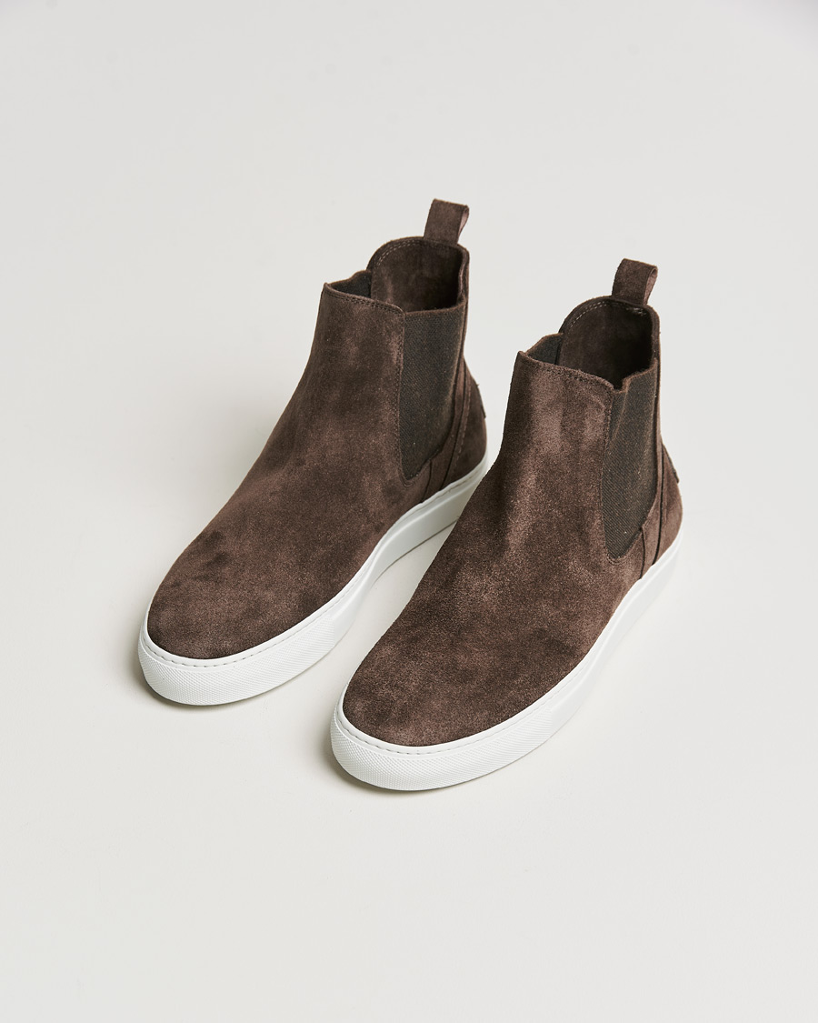 Hombres | Brioni Classic Sneakers Dark Brown Suede | Brioni | Classic Sneakers Dark Brown Suede