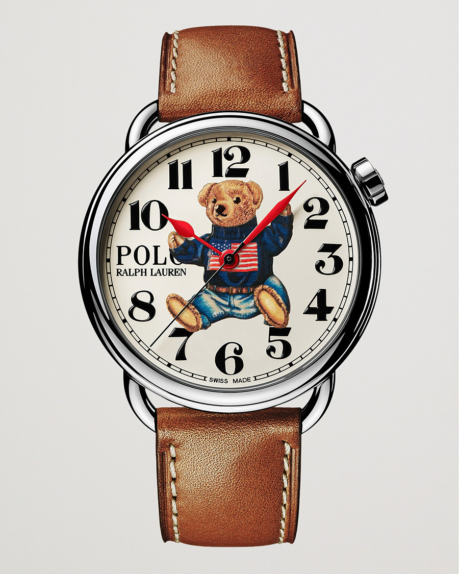 Hombres | Polo Ralph Lauren 42mm Automatic Flag Bear White Dial | Polo Ralph Lauren | 42mm Automatic Flag Bear White Dial