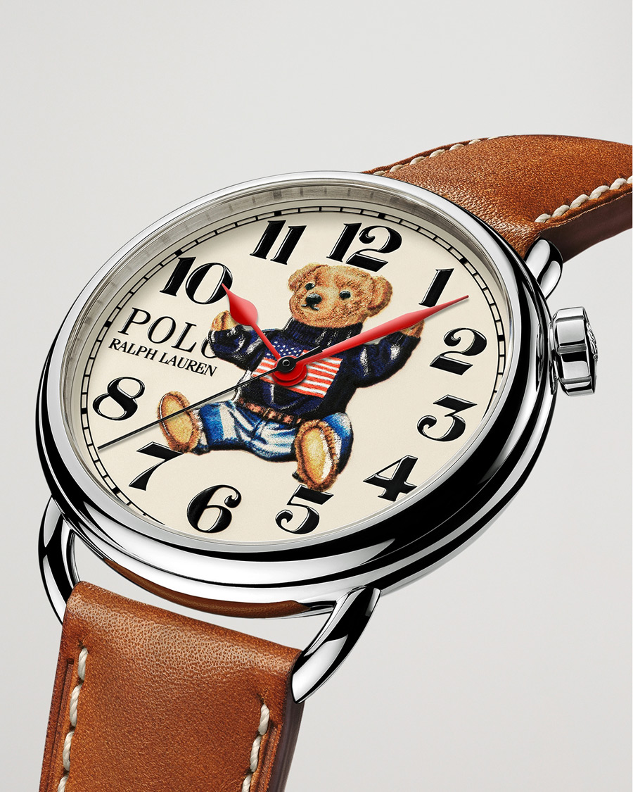 Hombres | Polo Ralph Lauren 42mm Automatic Flag Bear White Dial | Polo Ralph Lauren | 42mm Automatic Flag Bear White Dial