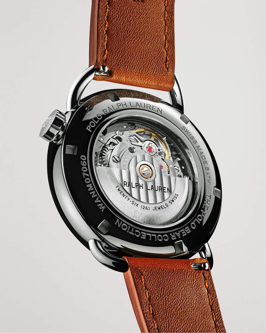 Hombres | Polo Ralph Lauren 42mm Automatic Flag Bear White Dial | Polo Ralph Lauren | 42mm Automatic Flag Bear White Dial