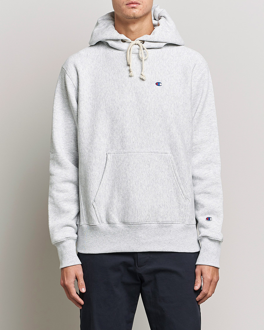 Hombres | Jerséis y prendas de punto | Champion | Reverse Weave Soft Fleece Hood Grey Melange