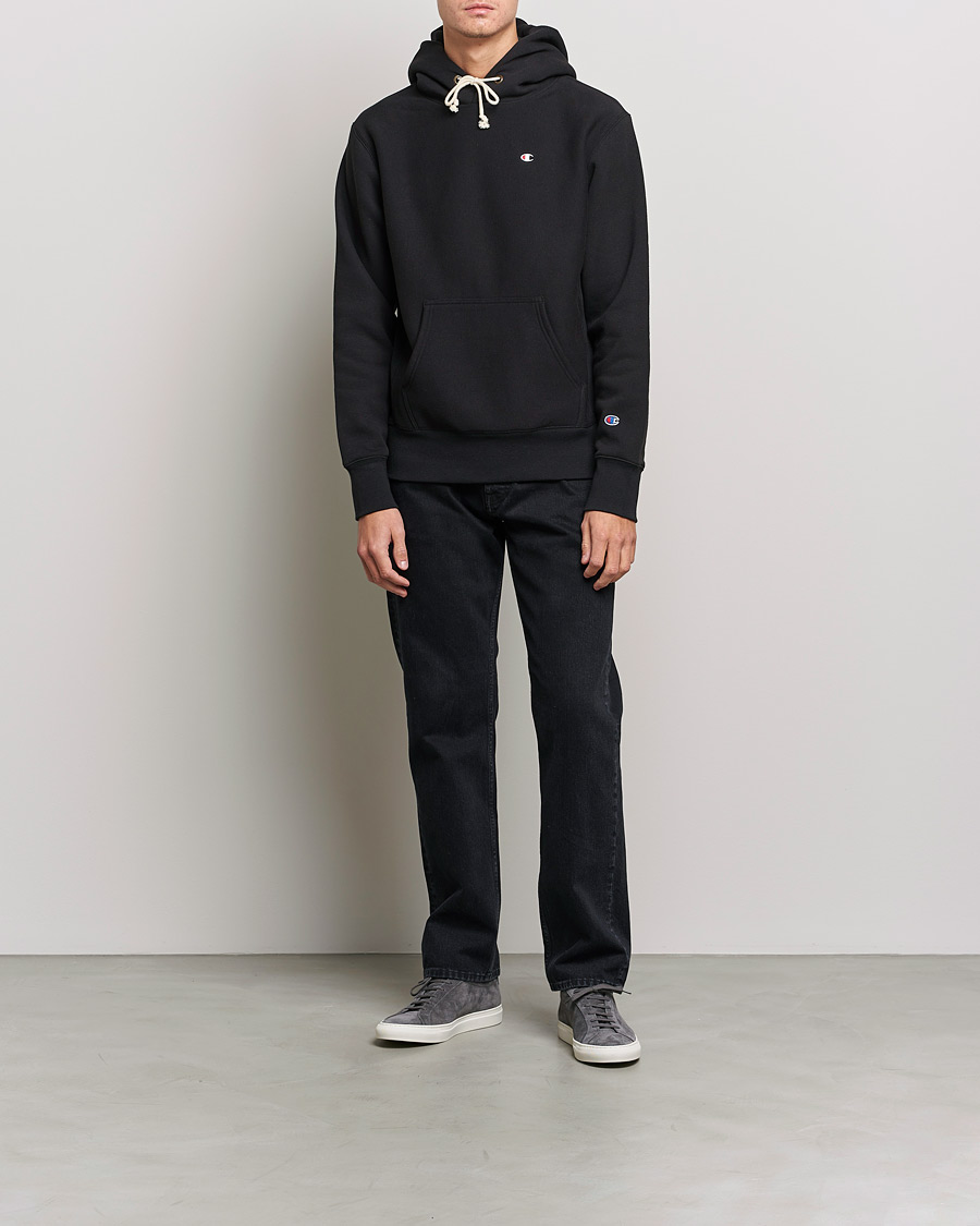 Hombres | Jerséis y prendas de punto | Champion | Reverse Weave Soft Fleece Hood Black